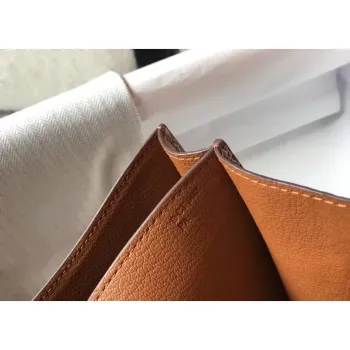 Hermes Constance 24cm Bag In Brown Embossed Crocodile