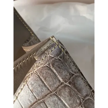Hermes Constance 24 Handmade Bag In Himalaya Crocodile Niloticus Skin