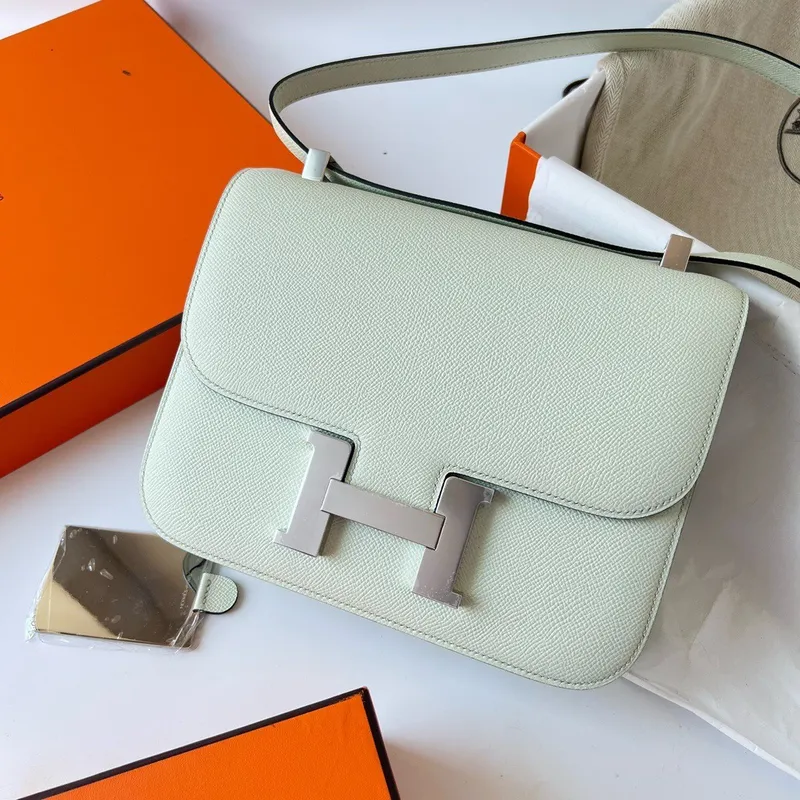 Hermes Constance 1 24 Mirror Bag In Vert Fizz Epsom Calfskin
