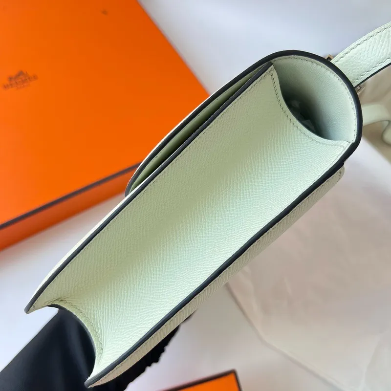 Hermes Constance 1 24 Mirror Bag In Vert Fizz Epsom Calfskin