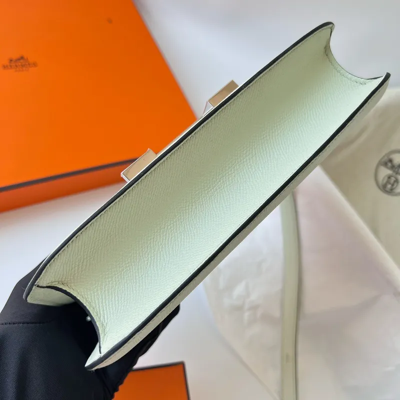 Hermes Constance 1 24 Mirror Bag In Vert Fizz Epsom Calfskin