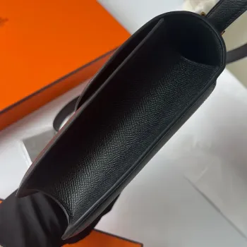 Hermes Constance 1 24 Mirror Bag In Black Epsom Calfskin