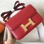 Hermes Epsom Constance 24cm Red Handmade Bag