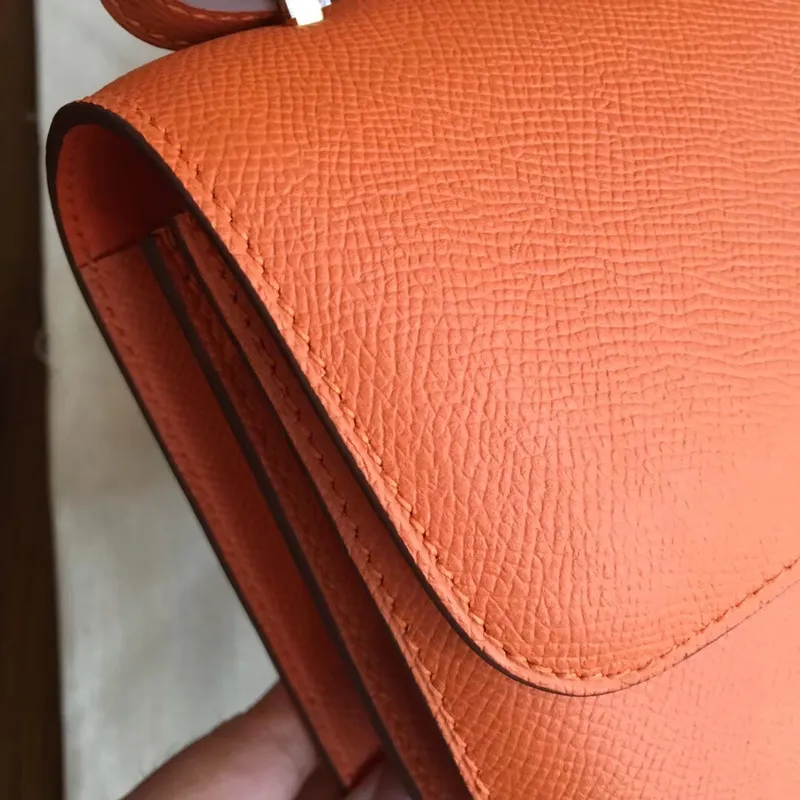 Hermes Orange Epsom Constance Elan 25cm Bag