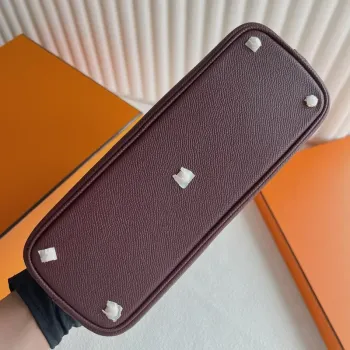 Hermes Bolide 1923 25 Handmade Bag in Bordeaux Epsom Calfskin