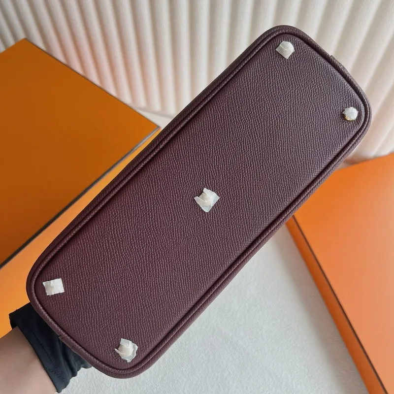 Hermes Bolide 1923 25 Handmade Bag in Bordeaux Epsom Calfskin