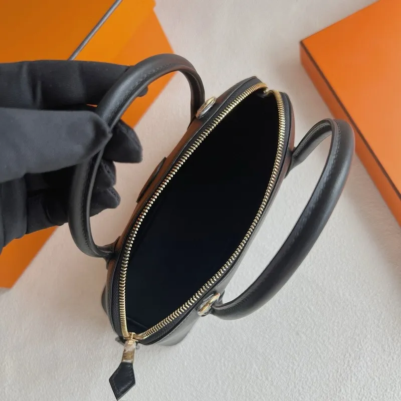 Hermes Bolide 1923 27 Handmade Bag in Black Swift Calfskin