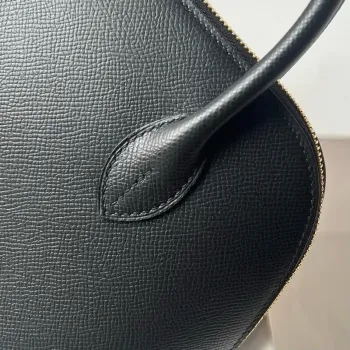 Hermes Bolide 1923 25 Handmade Bag in Black Epsom Calfskin