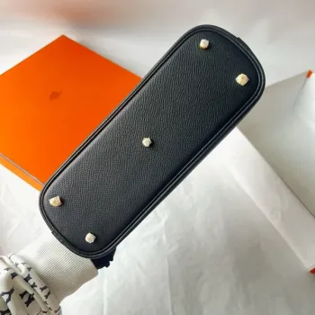 Hermes Bolide 1923 25 Handmade Bag in Black Epsom Calfskin