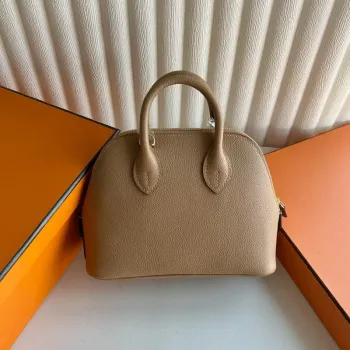 Hermes Bolide 1923 Mini Handmade Bag in Chai Evercolor Calfskin