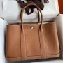 Hermes Garden Party 30 Handmade Bag in Gold Negonda Leather