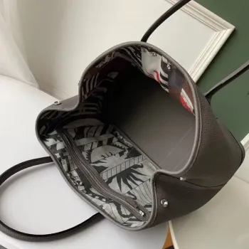 Hermes Grey Fjord Garden Party 30cm With Printed Lining