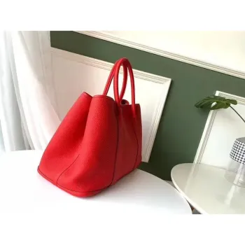 Hermes Red Fjord Garden Party 30cm With Printed Lining