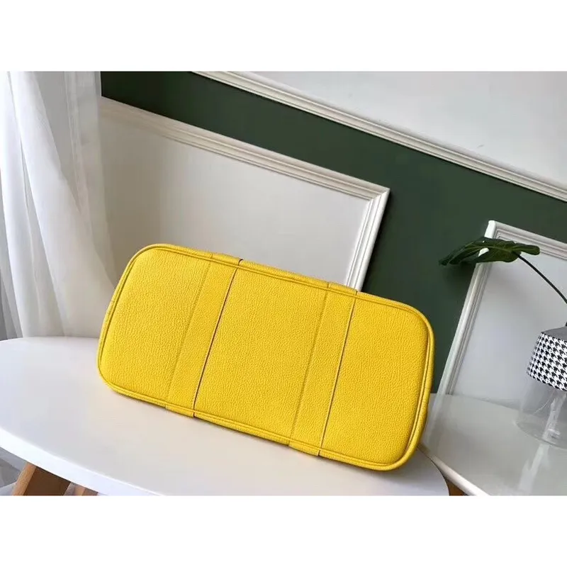 Hermes Yellow Fjord Garden Party 30cm With Printed Lining