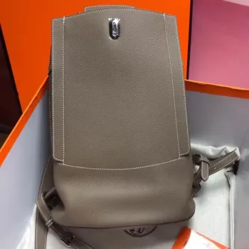 Hermes GR24 Backpack In Taupe Everycolor Calfskin