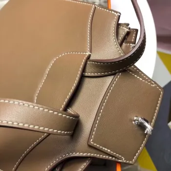 Hermes GR24 Backpack In Taupe Swift Calfskin