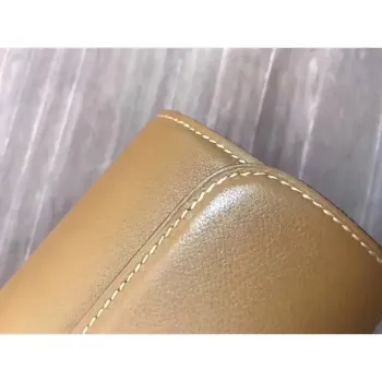 Hermes Handmade Egee Clutch In Caramel Swift Leather