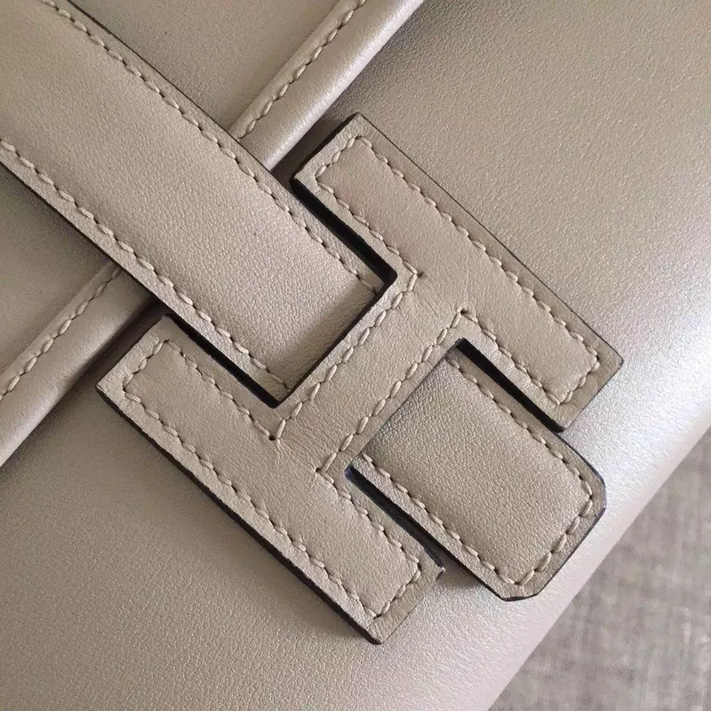 Hermes Grey Swift Jige Elan 29 Clutch