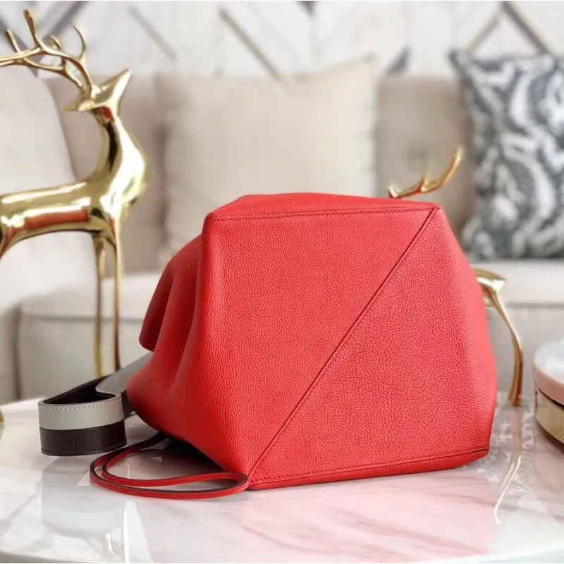 Hermes Licol 17cm Bag In Red Evercolor Calfskin