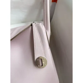 Hermes Lindy 26 Handmade Bag in Mauve Pale Swift Calfskin