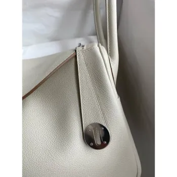 Hermes Lindy 26 Handmade Bag in Beton Swift Calfskin