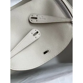 Hermes Lindy 26 Handmade Bag in Beton Swift Calfskin