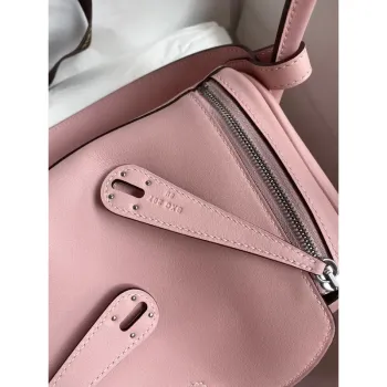 Hermes Lindy 26 Handmade Bag In Rose Sakura Swift Calfskin