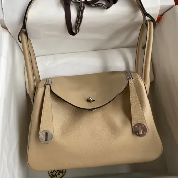 Hermes Lindy 26 Handmade Bag In Trench Evercolor Leather