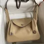 Hermes Lindy 26 Handmade Bag In Trench Evercolor Leather