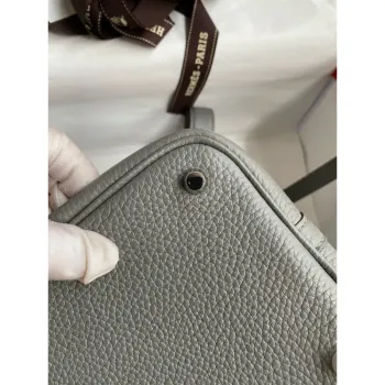 Hermes Picotin Lock 18 Handmade Bag in Gris Meyer Clemence Leather