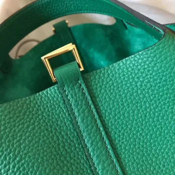 Hermes Vert Vertigo Picotin Lock PM 18cm Handmade Bag