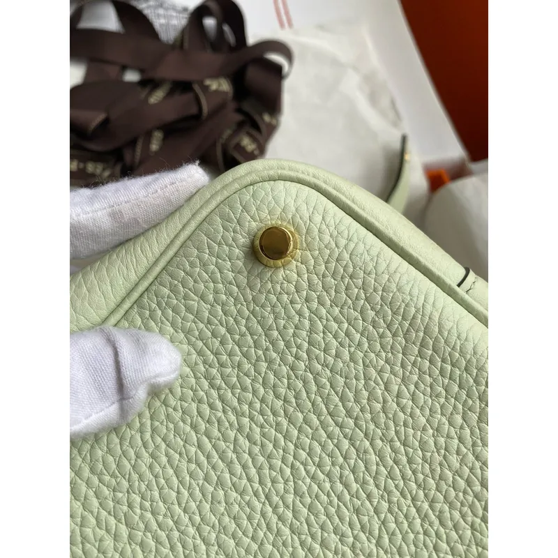 Hermes Picotin Lock 18 Handmade Bag in Vert Fizz Clemence Leather