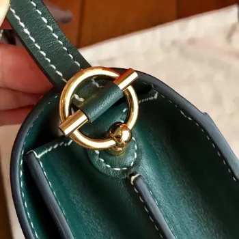 Hermes Mini Sac Roulis Bag In Green Swift Leather