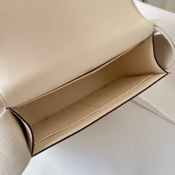 Hermes Geta Handmade Bag In Nata Chevre Mysore Leather