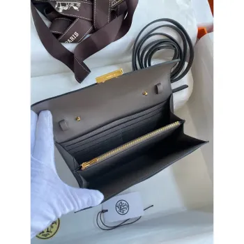 Hermes Constance To Go Wallet in Etain Epsom Calfskin