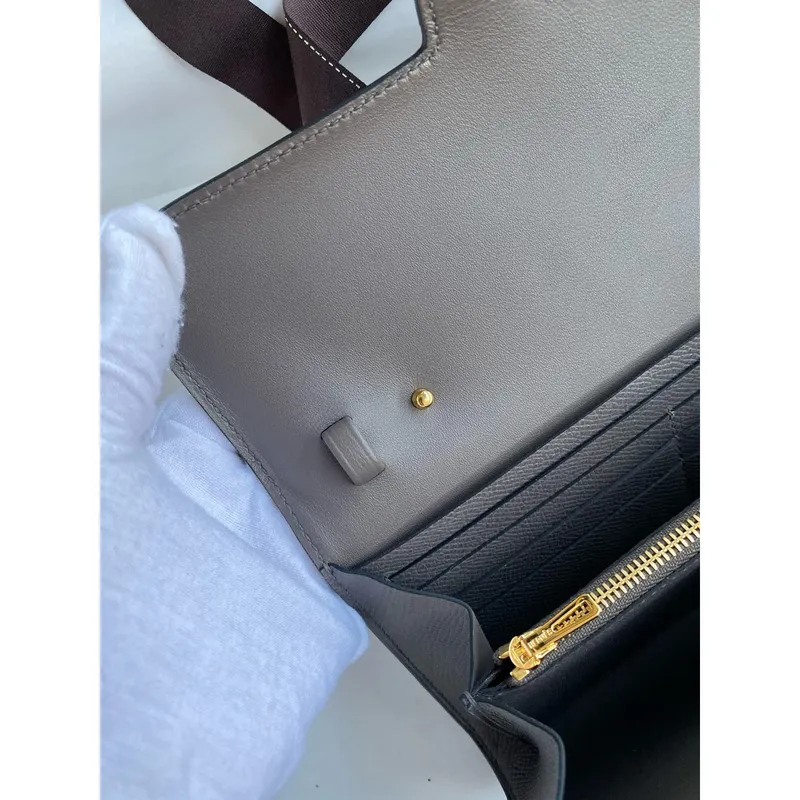 Hermes Constance To Go Wallet in Etain Epsom Calfskin