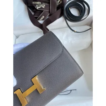 Hermes Constance To Go Wallet in Etain Epsom Calfskin