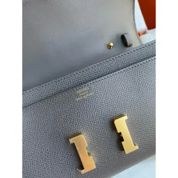 Hermes Constance To Go Wallet in Etain Epsom Calfskin