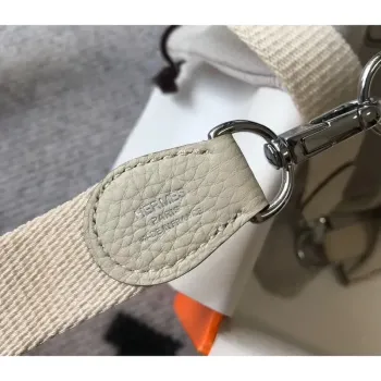 Hermes Evelyne III TPM Bag In Beton Clemence Leather