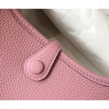 Hermes Evelyne III TPM Bag In Pink Clemence Leather