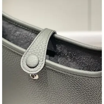 Hermes Evelyne III TPM Bag In Gris Meyer Clemence Leather