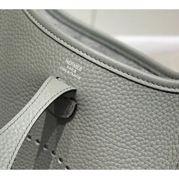 Hermes Evelyne III TPM Bag In Gris Meyer Clemence Leather