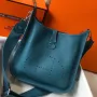 Hermes Evelyne III 29 Bag In Blue Jean Clemence Leather