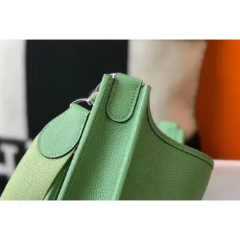 Hermes Evelyne III 29 Bag In Vert Criquet Clemence Leather