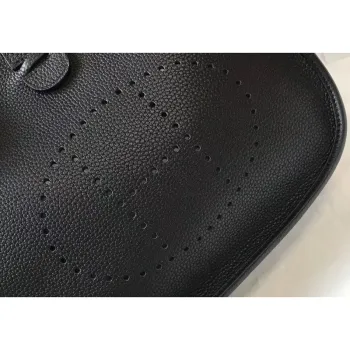 Hermes Evelyne III 29 Bag In Black Clemence Leather