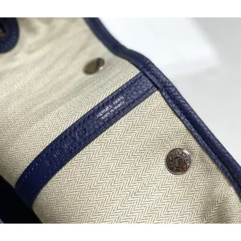 Hermes Garden Party 30 Bag In Blue Saphir Taurillon Leather