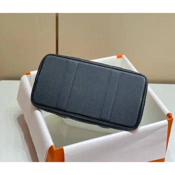 Hermes Garden Party 36cm Bag in Toile and Black Leather