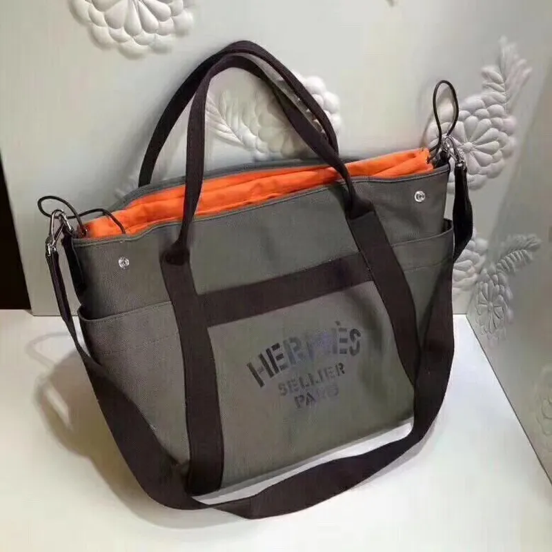 Hermes Khaki Functional Grooming Bag