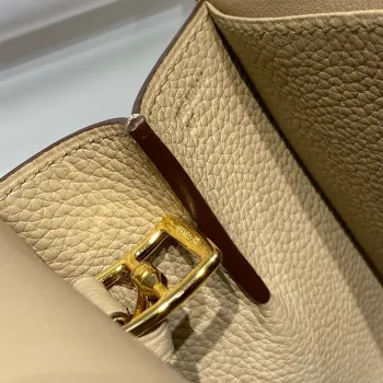 Hermes Halzan 25 Bag in Trench Clemence Leather