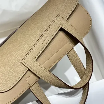 Hermes Halzan 25 Bag in Trench Clemence Leather